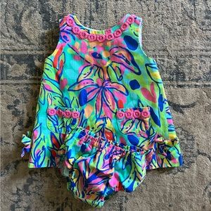 Infant Girls Lilly Pulitzer Dress w/ Bloomers, size 6-12 mo